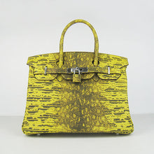 Load image into Gallery viewer, Hermes Birkin 6088 Ladies Lizard Leather Yellow Bag
