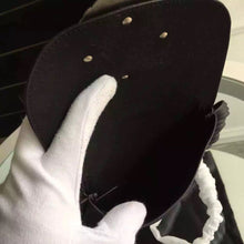 Load image into Gallery viewer, Yves Saint Laurent Anita Fringed Flat Bag In Black Leather
