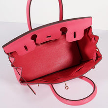 Load image into Gallery viewer, Hermes 30cm Birkin Bag Epsom Leather with Strap Rose Lipstick Gold
