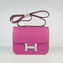 Load image into Gallery viewer, Hermes Constance Cowskin Leather Bag H017 peach silver
