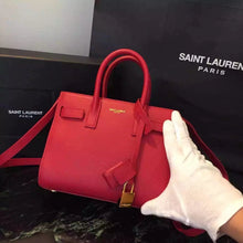 Load image into Gallery viewer, Yves Saint Laurent Nano Sac De Jour Bag In Red Leather
