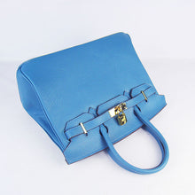Load image into Gallery viewer, Hermes Birkin 30cm Togo Leather Handbags Blue Golden

