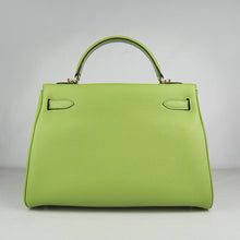 Load image into Gallery viewer, Hermes Kelly 32cm Togo Leather Handbag 6108 Green Golden
