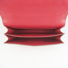 Load image into Gallery viewer, Hermes calf Leather Message Bag H020 red silver
