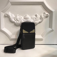 Load image into Gallery viewer, Fendi Black Bag Bugs Eyes Backpack
