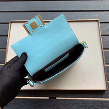 Load image into Gallery viewer, Fendi Pale Blue FF Motif Mini Baguette Bag
