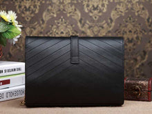 Load image into Gallery viewer, Yves Saint Laurent Small Monogramme Satchel Black Matelasse Antique Gold Hardware

