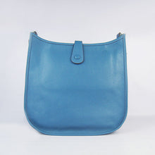 Load image into Gallery viewer, Hermes Evelyne I handbag H6309 blue silver

