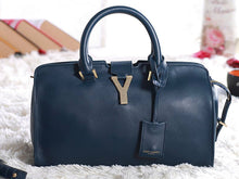 Load image into Gallery viewer, Yves Saint Laurent Cabas Chyc Original Leather Tote Dark Blue
