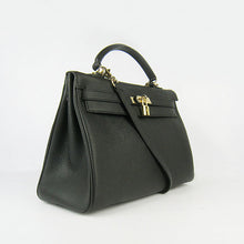 Load image into Gallery viewer, Hermes Kelly 35cm Togo Leather Handbag Black/Golden
