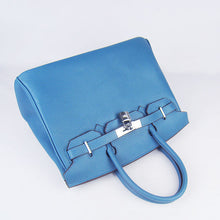 Load image into Gallery viewer, Hermes Birkin 30cm Togo Leather Handbags Blue Silver
