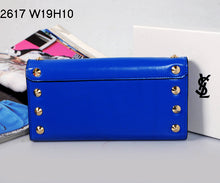 Load image into Gallery viewer, Yves Saint Laurent Flap Wallet Sapphire Blue 2671
