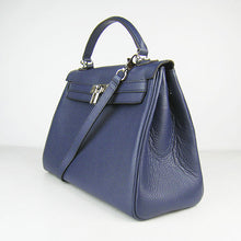 Load image into Gallery viewer, Hermes Kelly 32cm Togo Leather 6108 Dark Blue Silver
