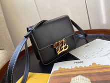 Load image into Gallery viewer, Fendi Karligraphy Bag In Black Calfskin Leather
