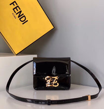 Load image into Gallery viewer, Fendi Karligraphy Bag In Black Patent Leather
