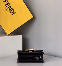 Load image into Gallery viewer, Fendi Karligraphy Bag In Black Patent Leather
