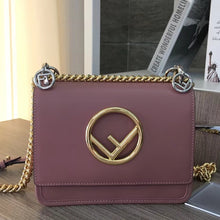 Load image into Gallery viewer, Fendi Small Kan I F Bag In Pink Calfskin
