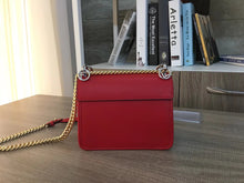 Load image into Gallery viewer, Fendi Small Kan I F Bag In Red Calfskin
