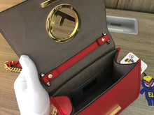 Load image into Gallery viewer, Fendi Small Kan I F Bag In Red Calfskin
