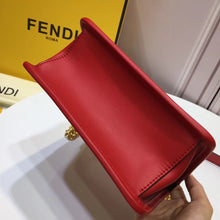 Load image into Gallery viewer, Fendi Small Kan I F Bag In Red Calfskin
