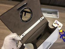 Load image into Gallery viewer, Fendi Small Kan I F Bag In White Calfskin
