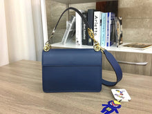 Load image into Gallery viewer, Fendi Kan I F Shoulder Bag In Blue Calfskin

