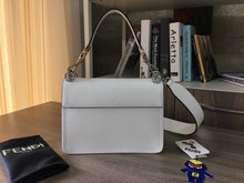 Load image into Gallery viewer, Fendi Kan I F Shoulder Bag In White Calfskin
