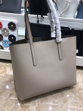 Load image into Gallery viewer, Fendi Grey Leather Logo Shopper Bag
