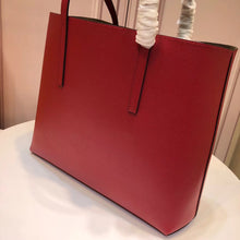 Load image into Gallery viewer, Fendi Red Leather Logo Shopper Bag
