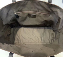 Load image into Gallery viewer, Fendi Logo Shopper Bag In Glazed Fabric With Black Leather
